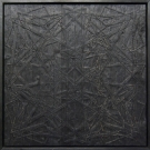 <p>Mark Titchner</p><p><br />Expansion (2012 Loveknot), 2011<br />Burnt wood, varnish, aluminium<br />85 x 85 x 6,5 cm</p>
